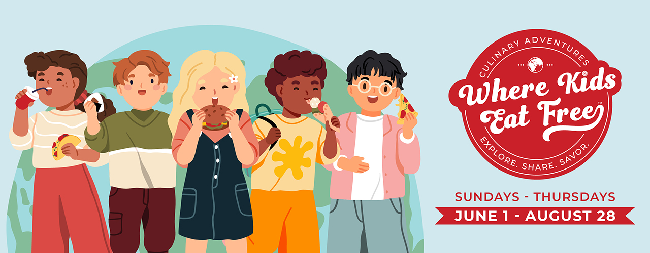 Children enjoying food